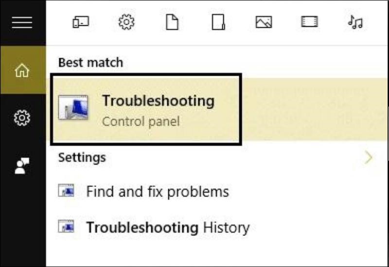 Nhập troubleshooting vào thanh Tìm kiếm của Windows > chọn Troubleshooting Hướng dẫn 8 cách khắc phục lỗi Task Host Window đơn giản, chi tiết - Thegioididong.com
