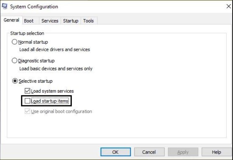 Thực hiện khởi động dạng clean boot Hướng dẫn 8 cách khắc phục lỗi Task Host Window đơn giản, chi tiết - Thegioididong.com