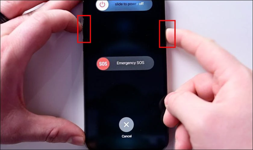Cách tắt nguồn iPhone bị đơ trên iPhone X trở lên