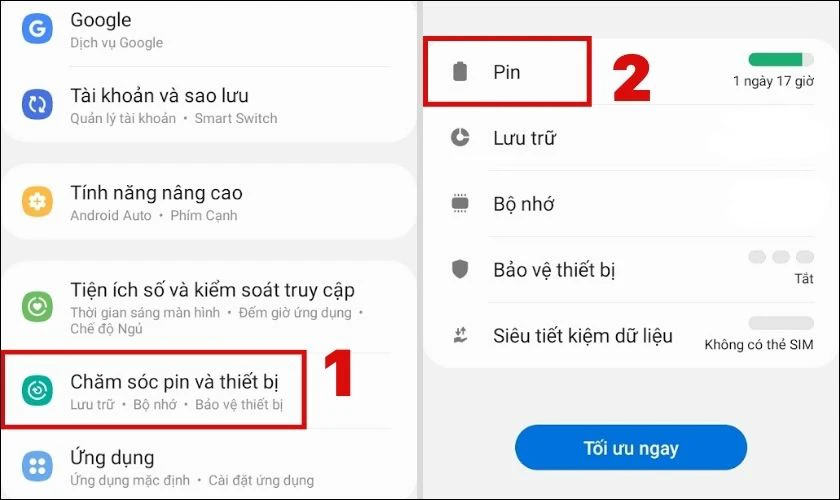 Nguyên nhân và cách khắc phục điện thoại Samsung sạc chậm hiệu quả