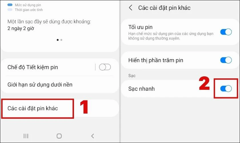 Nguyên nhân và cách khắc phục điện thoại Samsung sạc chậm hiệu quả