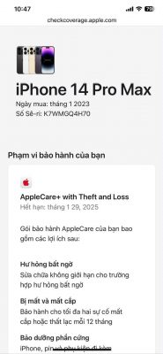 Web check IMEI iPhone và các sản phẩm Apple chính hãng