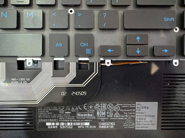 Thay Bàn Phím Laptop Dell Inspiron G3