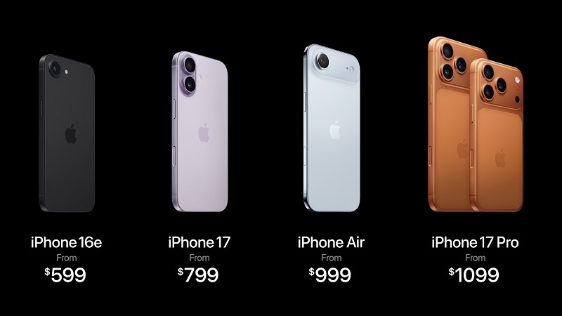 iPhone 17 Series lên sàn: Thêm bản 2TB cho iPhone 17 Pro Max