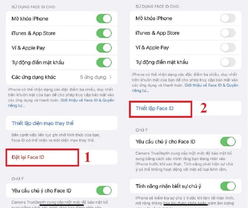 Sự cố Camera Truedepth Face ID bị tắt được khắc phục như thế nào?