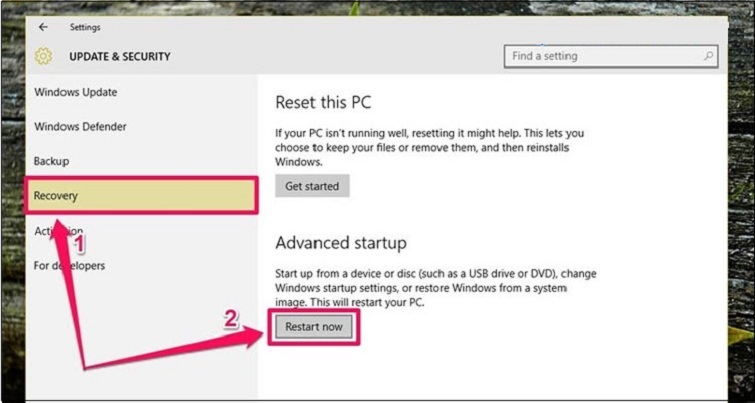 Sửa lỗi Undoing changes made to your computer