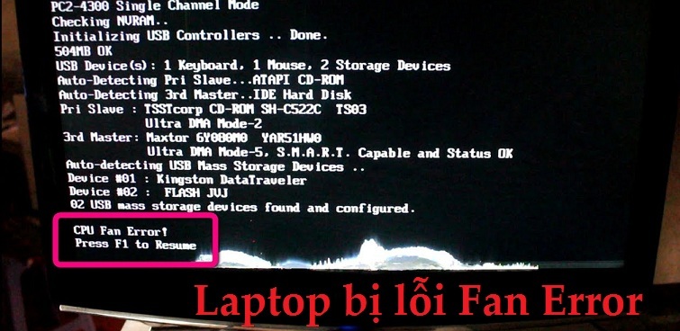Laptop bị lỗi Fan Error