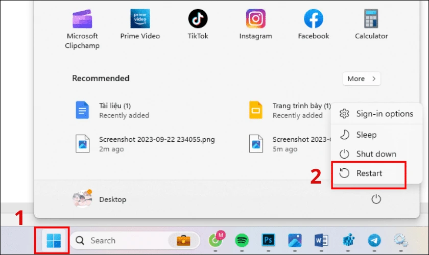 Cách sửa lỗi Win 11 không vào được màn hình chính